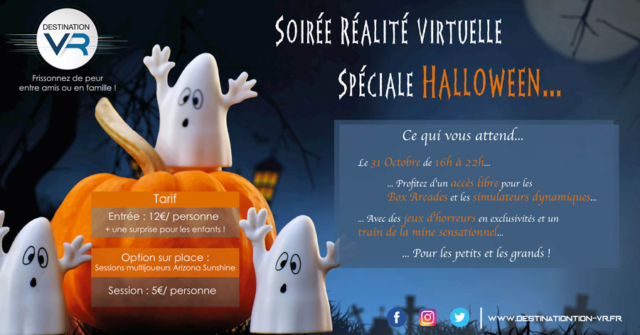 Fêtez Halloween en famille avec une soirée Halloween en VR !